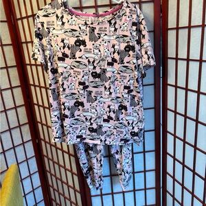 Secret Treasures Dog Print Morninga Are Ruff Pajama Set Size Large